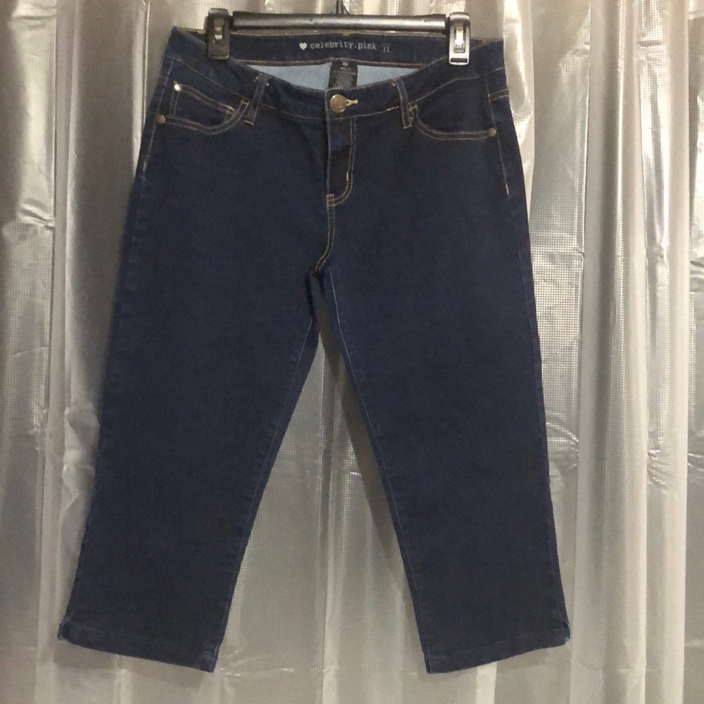 Celebrity Pink Jean Capri